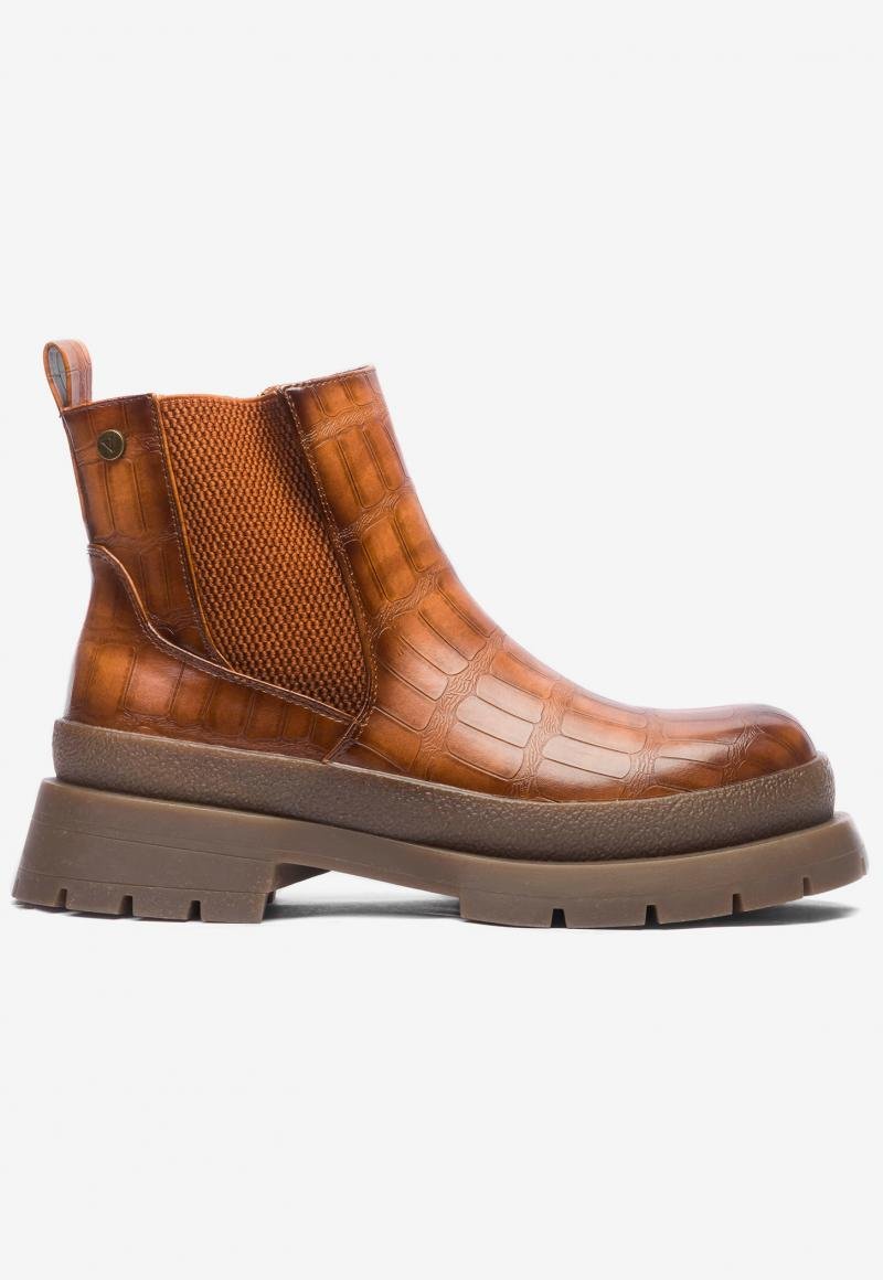 Botín Mujer Camel Coconi Chancleta Chancleta